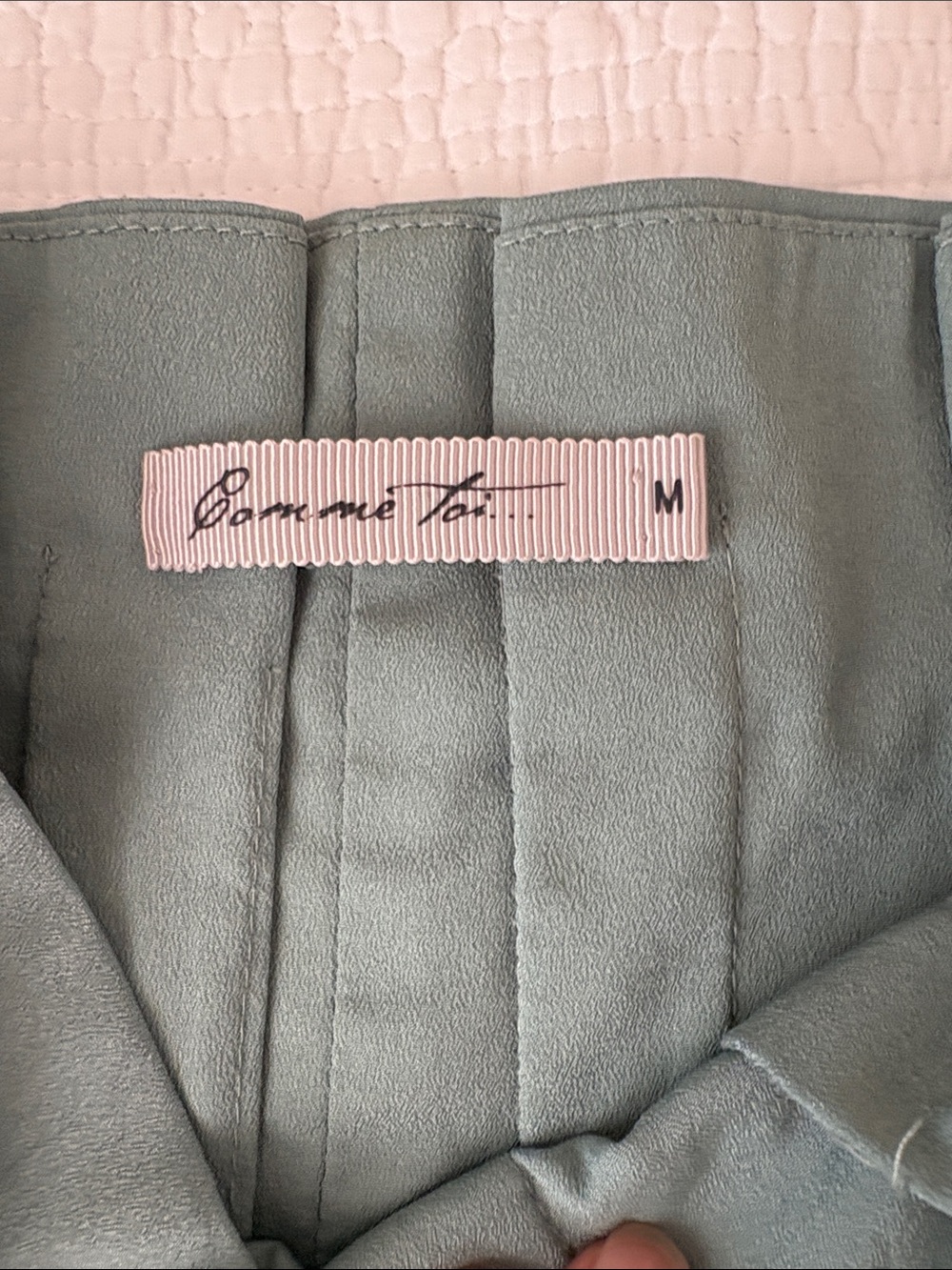 High-Waist Sage Tie-Belt Women’s Shorts - Picture 2 of 4